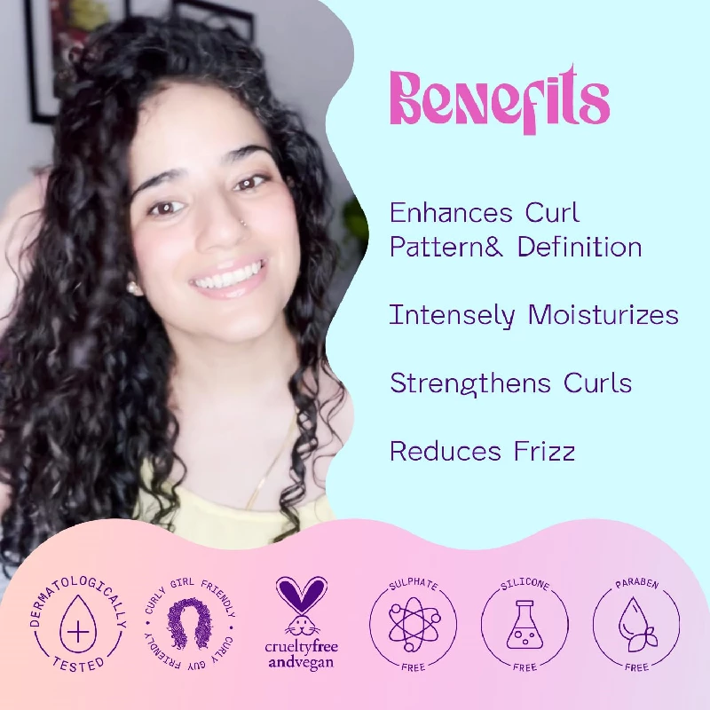 Arata Advanced Curl Care Curly Hair Cream For Velvety Soft Curls, 100 g-3.webp